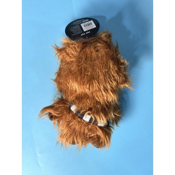 NEW! 9" STAR WARS CHEWBACCA CHEWIE SQUEAKER PLUSH DOG TOY! 9 INCH - Picture 2 of 3